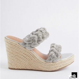 Braided Espadrille Platform Wedge